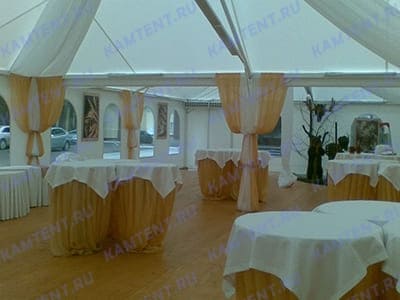 Фото павильона с шатровой крышей 10x10